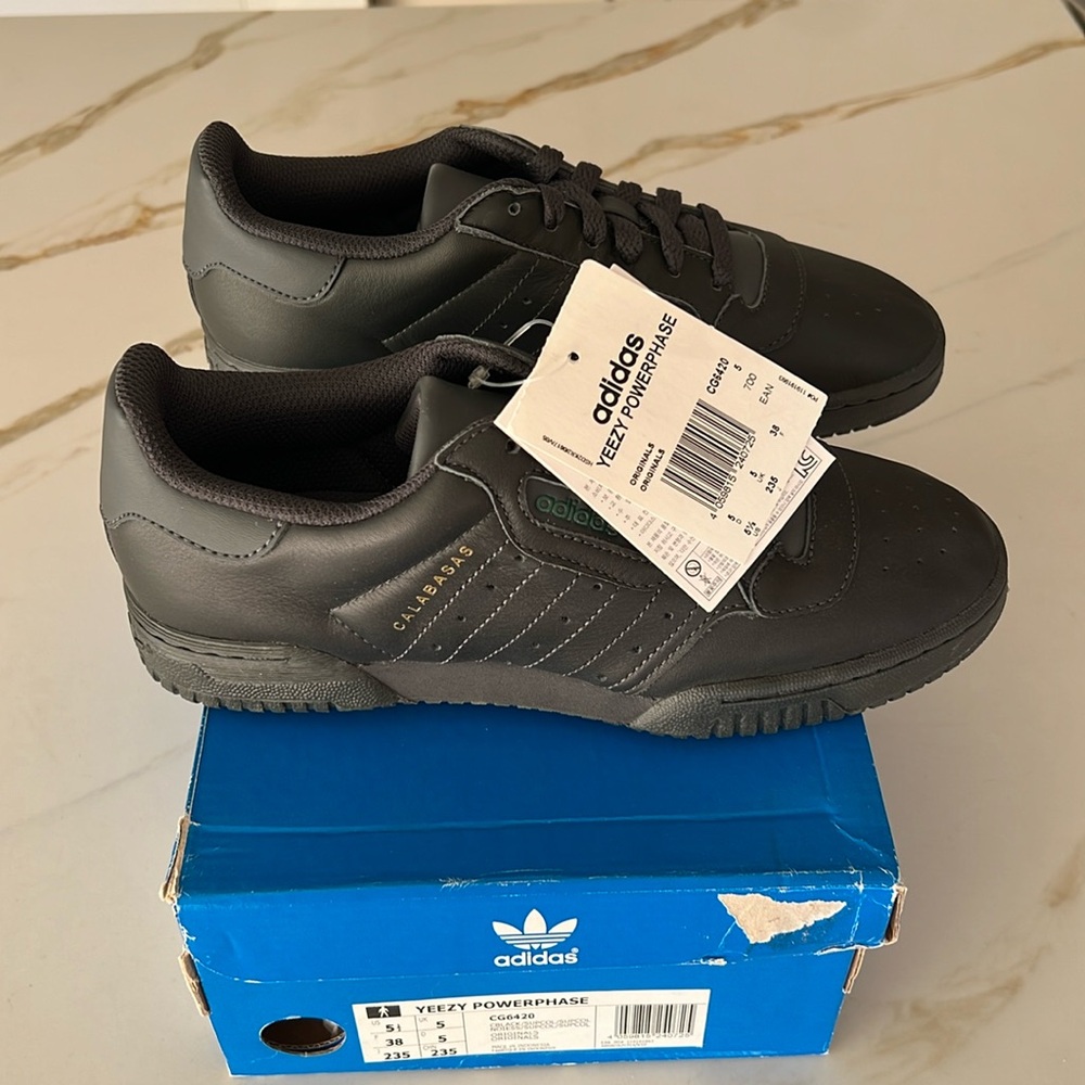 Yeezy Calabasas Powerphase Athletic Shoes in Black